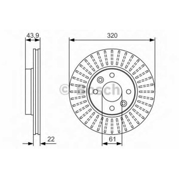 Тормозной диск BOSCH 0 986 479 S90