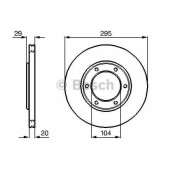 Тормозной диск BOSCH 0 986 478 257