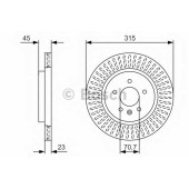 Тормозной диск BOSCH 0 986 479 U65