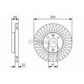 Тормозной диск BOSCH 0 986 479 A86