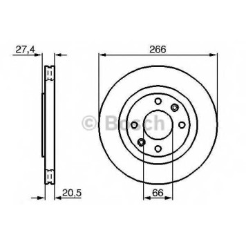 Тормозной диск BOSCH 0 986 478 268