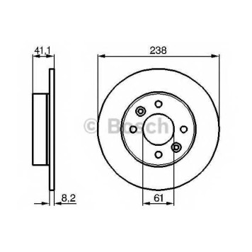 Тормозной диск BOSCH 0 986 478 273