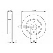 Тормозной диск BOSCH 0 986 479 852