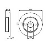 Тормозной диск BOSCH 0 986 478 288