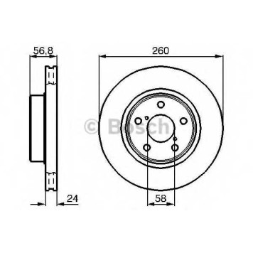 Тормозной диск BOSCH 0 986 478 293