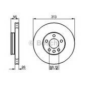 Тормозной диск BOSCH 0 986 478 296