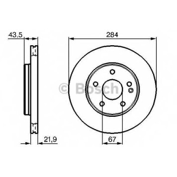 Тормозной диск BOSCH 0 986 478 301