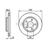 Тормозной диск BOSCH 0 986 478 316