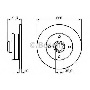Тормозной диск BOSCH 0 986 478 331