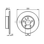 Тормозной диск BOSCH 0 986 478 341