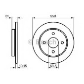 Тормозной диск BOSCH 0 986 478 344