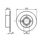 Тормозной диск BOSCH 0 986 478 019