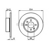 Тормозной диск BOSCH 0 986 478 390