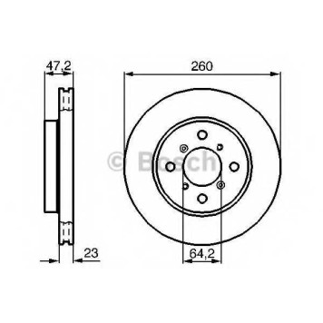 Тормозной диск BOSCH 0 986 478 415