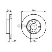 Тормозной диск BOSCH 0 986 478 434