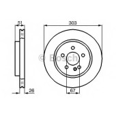 Тормозной диск BOSCH 0 986 478 468