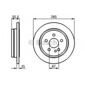 Тормозной диск BOSCH 0 986 478 469