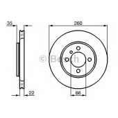 Тормозной диск BOSCH 0 986 478 036