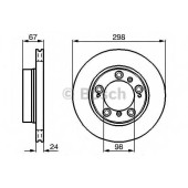 Тормозной диск BOSCH 0 986 478 477