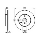 Тормозной диск BOSCH 0 986 478 479