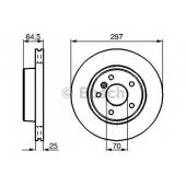 Тормозной диск BOSCH 0 986 478 483