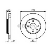 Тормозной диск BOSCH 0 986 478 493