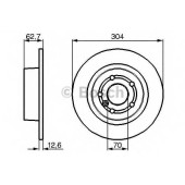 Тормозной диск BOSCH 0 986 478 497