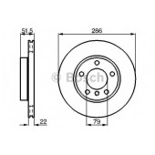 Тормозной диск BOSCH 0 986 478 513
