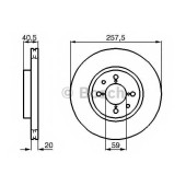 Тормозной диск BOSCH 0 986 478 515