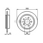 Тормозной диск BOSCH 0 986 478 042