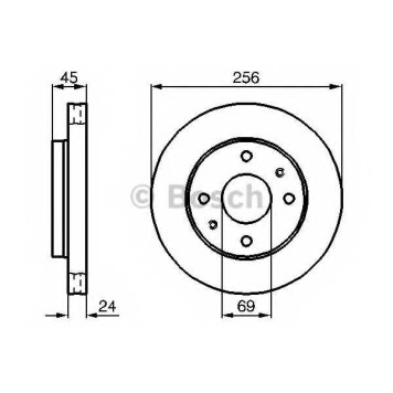Тормозной диск BOSCH 0 986 478 531