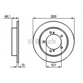 Тормозной диск BOSCH 0 986 478 539