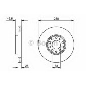 Тормозной диск BOSCH 0 986 478 546