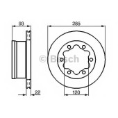 Тормозной диск BOSCH 0 986 478 555