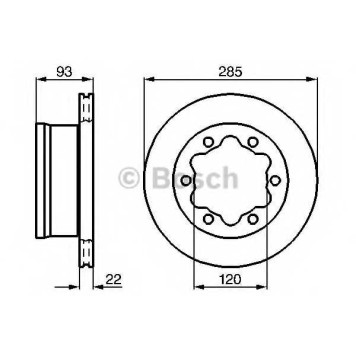 Тормозной диск BOSCH 0 986 478 555