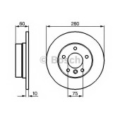 Тормозной диск BOSCH 0 986 478 561