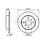 Тормозной диск BOSCH 0 986 478 564
