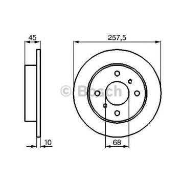 Тормозной диск BOSCH 0 986 478 564