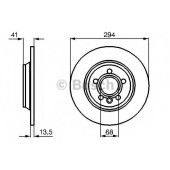 Тормозной диск BOSCH 0 986 478 569