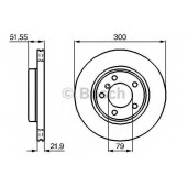 Тормозной диск BOSCH 0 986 478 571