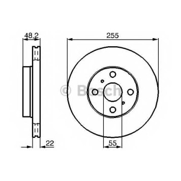 Тормозной диск BOSCH 0 986 478 578