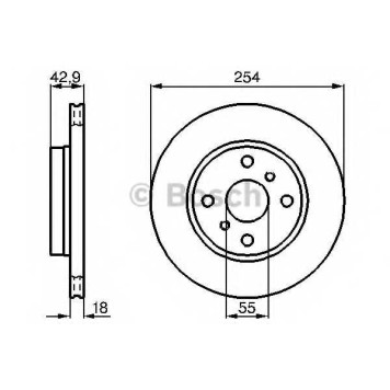 Тормозной диск BOSCH 0 986 478 585