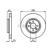 Тормозной диск BOSCH 0 986 478 590