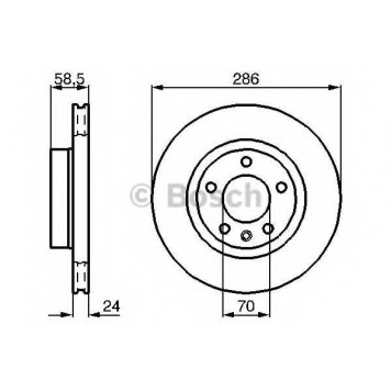Тормозной диск BOSCH 0 986 478 594