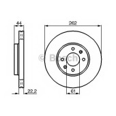 Тормозной диск BOSCH 0 986 478 598