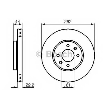 Тормозной диск BOSCH 0 986 478 598