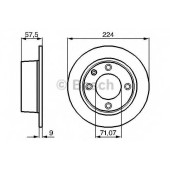 Тормозной диск BOSCH 0 986 478 604