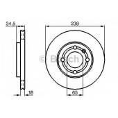 Тормозной диск BOSCH 0 986 478 621