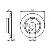Тормозной диск BOSCH 0 986 478 642