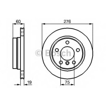 Тормозной диск BOSCH 0 986 478 642